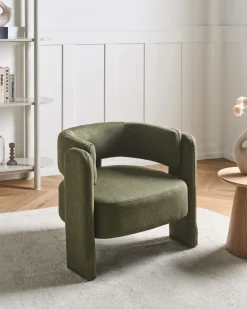 Poltrona MAGGEBY Tessuto Verde