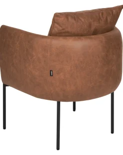Poltrona MALMOS Pelle sintetica Marrone