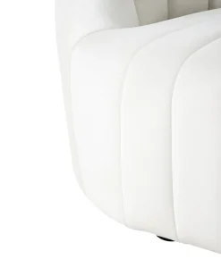 Poltrona MALUNG Velluto Bianco sporco