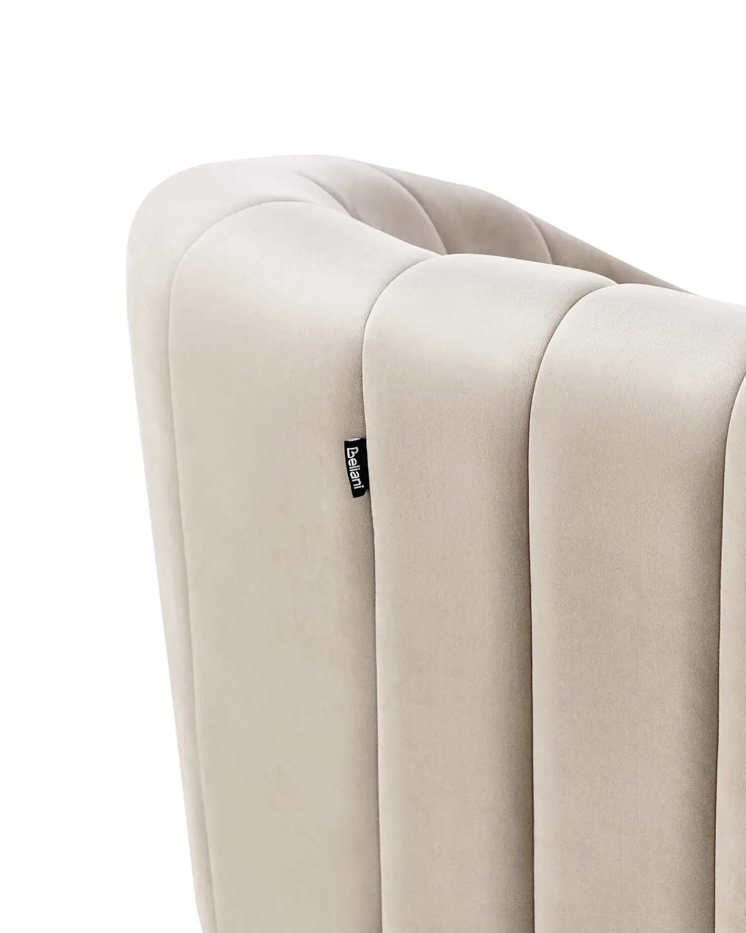 Poltrona MALUNG Velluto Beige