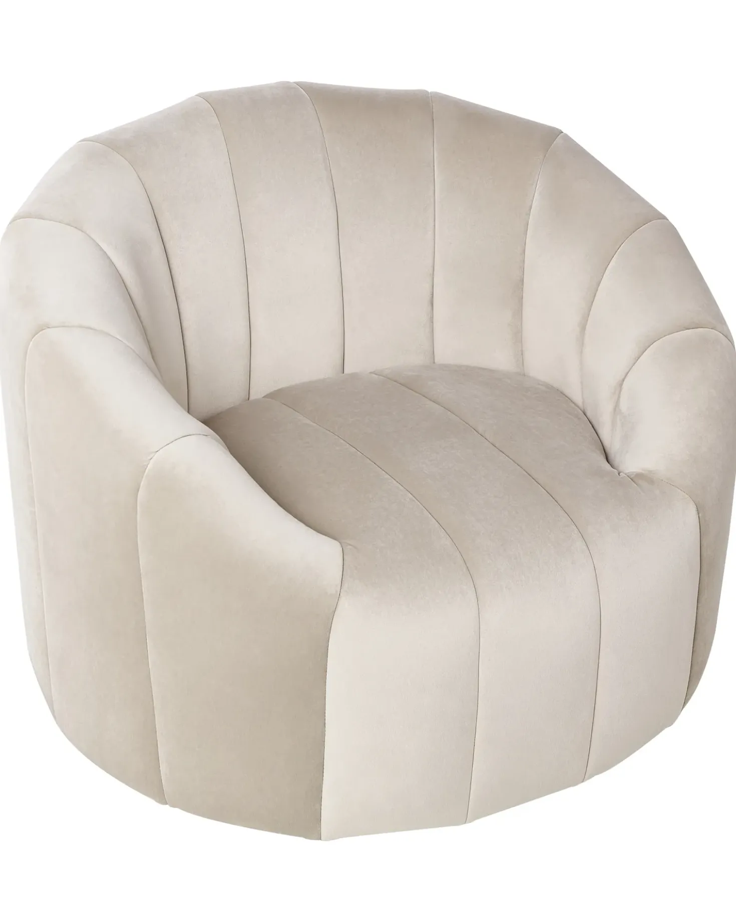 Poltrona MALUNG Velluto Beige
