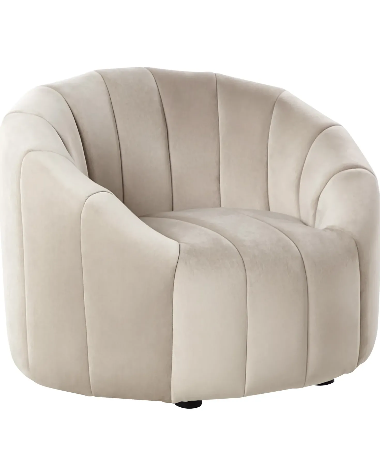 Poltrona MALUNG Velluto Beige