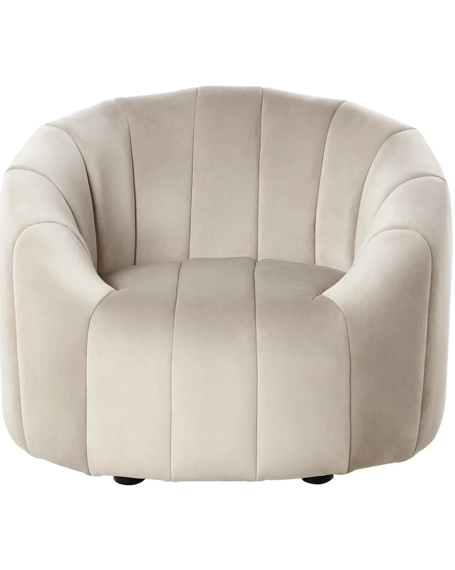 Poltrona MALUNG Velluto Beige