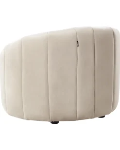 Poltrona MALUNG Velluto Beige
