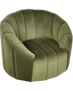 Poltrona MALUNG Velluto Verde scuro