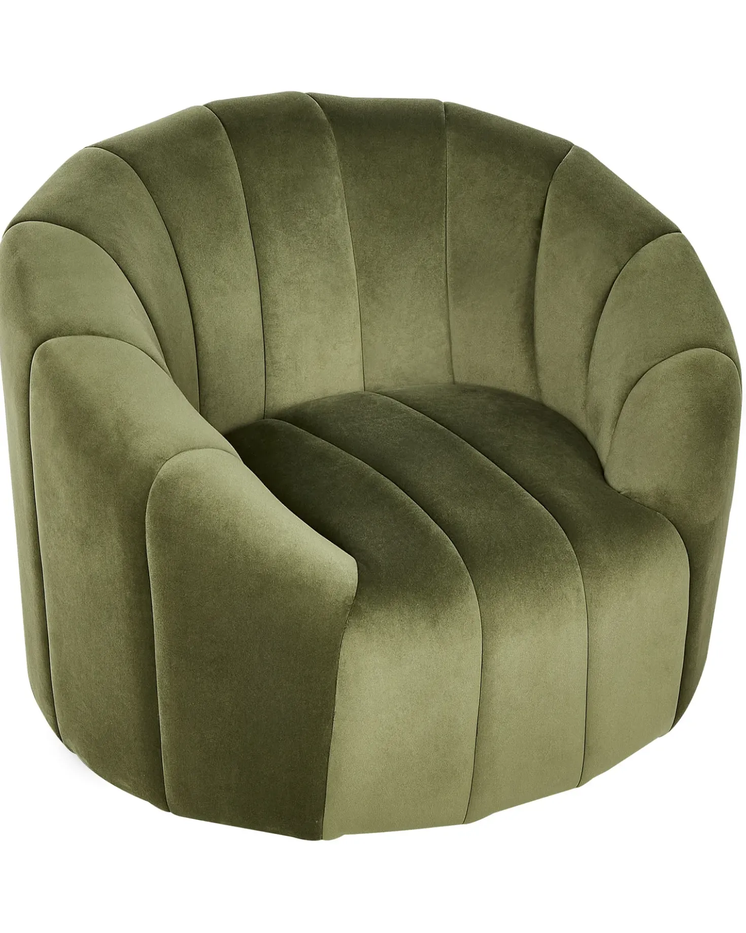 Poltrona MALUNG Velluto Verde scuro