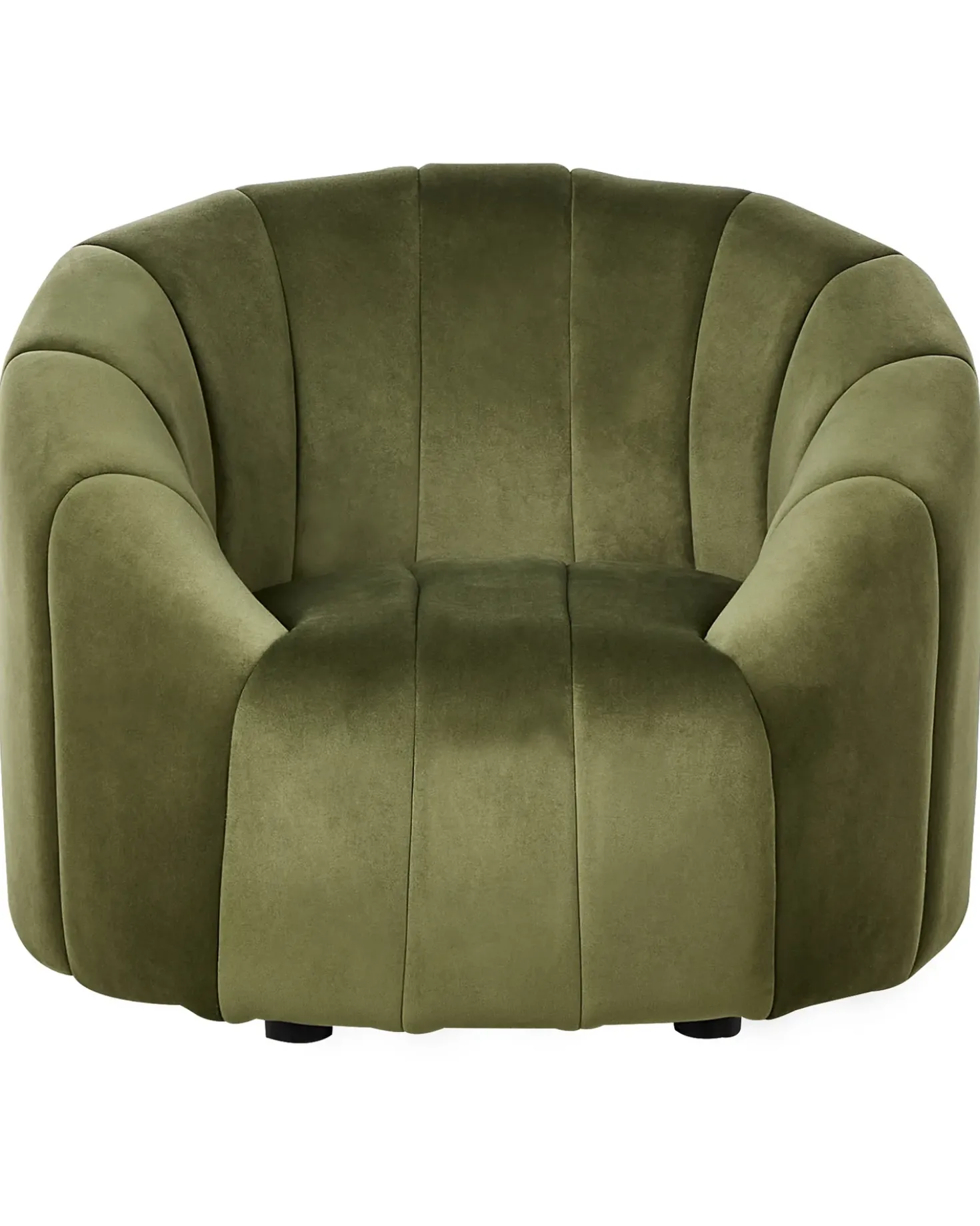 Poltrona MALUNG Velluto Verde scuro