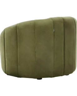 Poltrona MALUNG Velluto Verde scuro