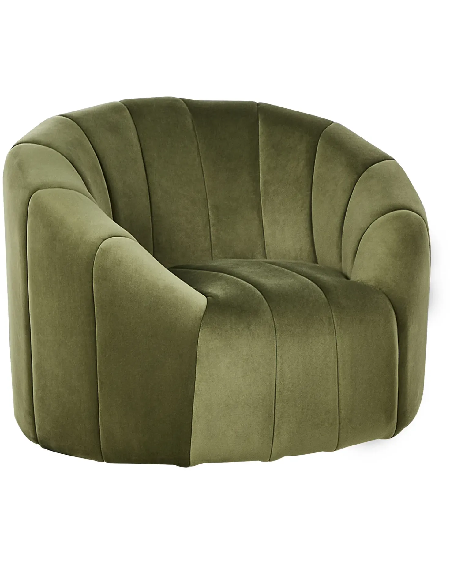 Poltrona MALUNG Velluto Verde scuro