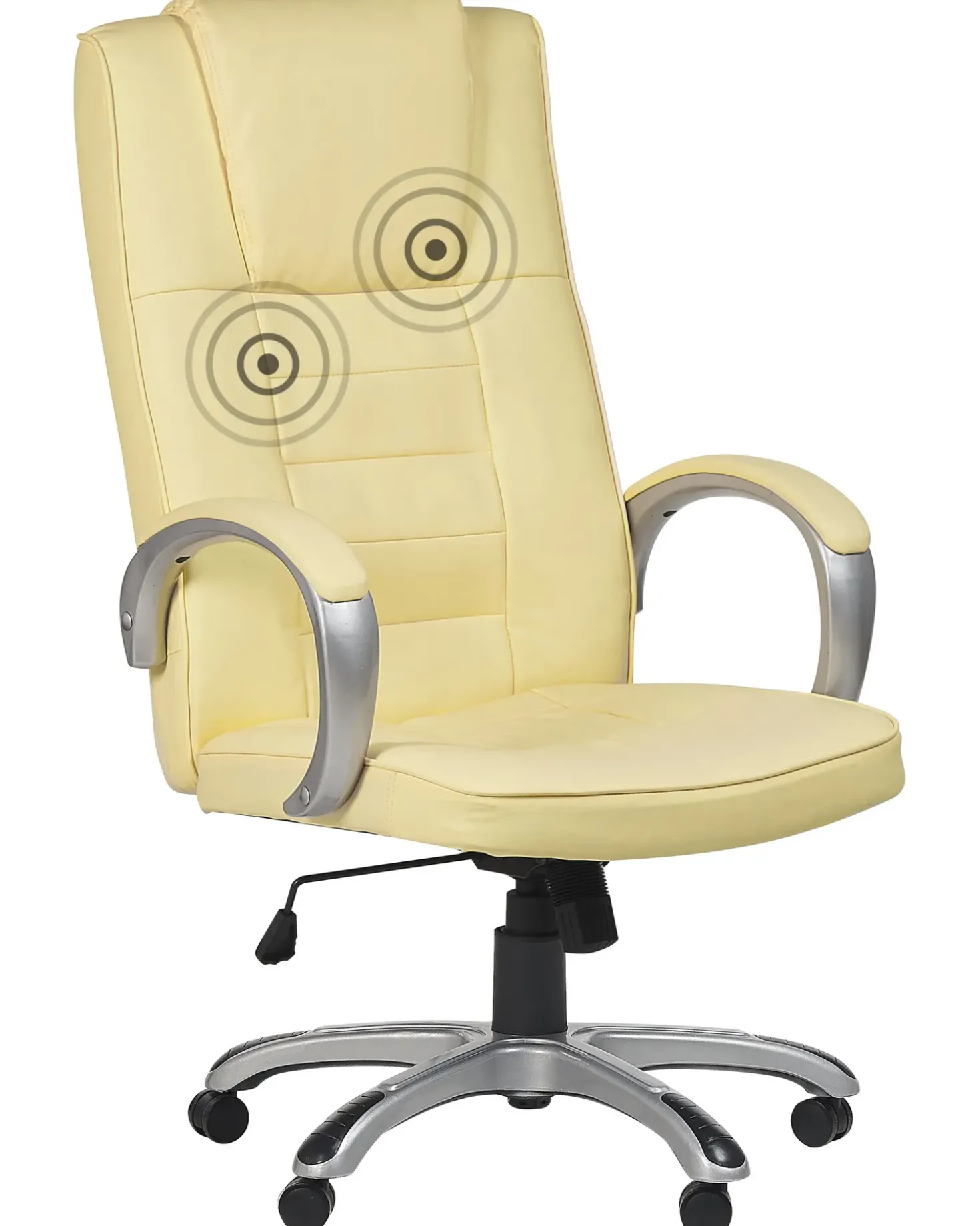 Poltrona massaggiante Con riscaldatore GRANDEUR Pelle sintetica Beige