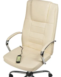 Poltrona massaggiante Con riscaldatore GRANDEUR Pelle sintetica Beige