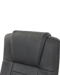 Poltrona massaggiante DIAMOND Con riscaldatore Pelle naturale Nero