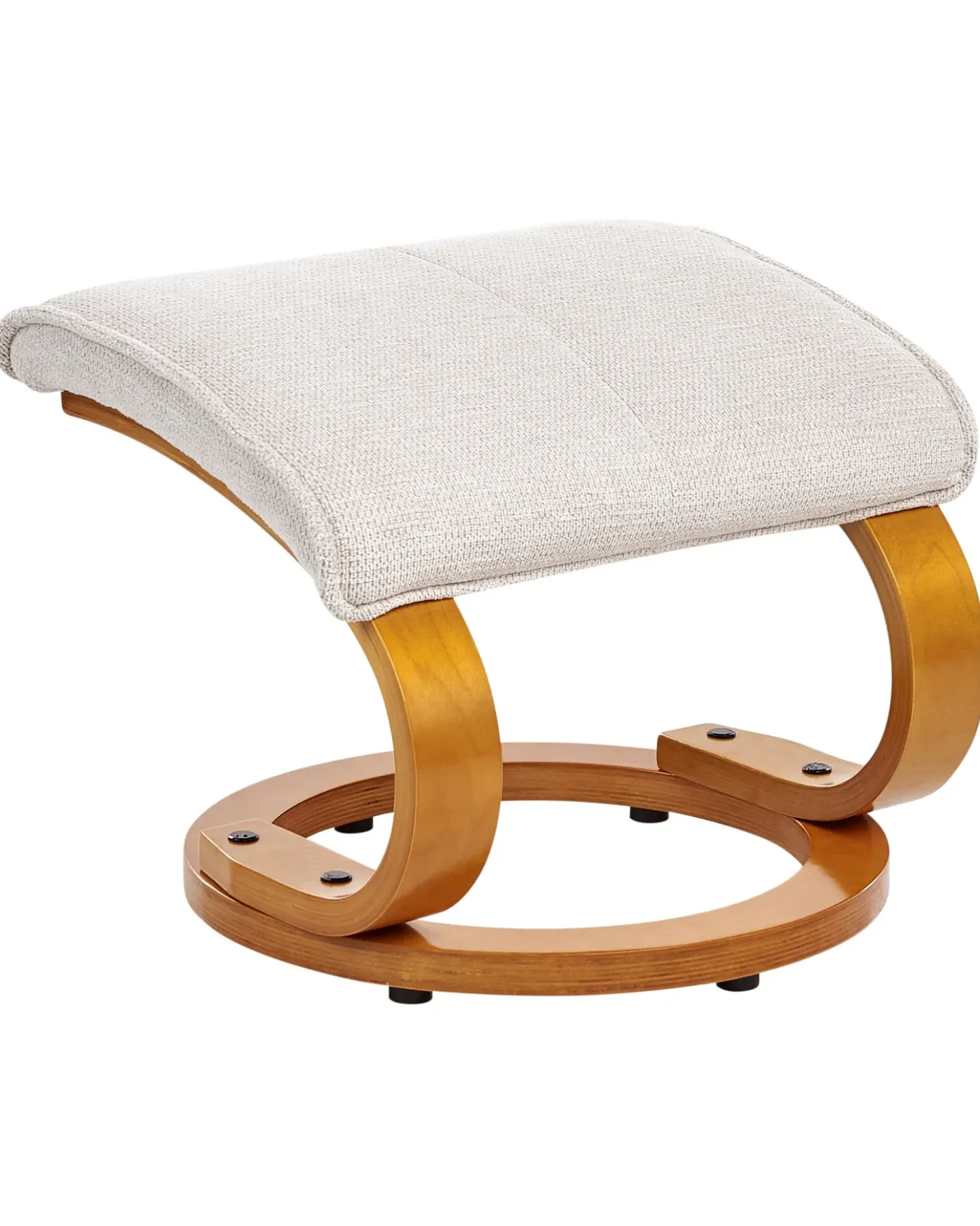Poltrona massaggiante HERO con poggiapiedi Tessuto Beige chiaro