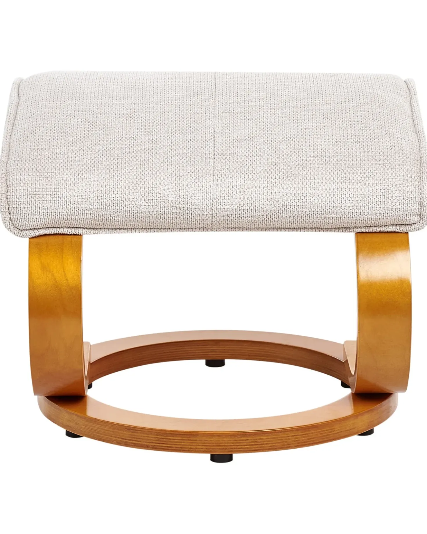 Poltrona massaggiante HERO con poggiapiedi Tessuto Beige chiaro