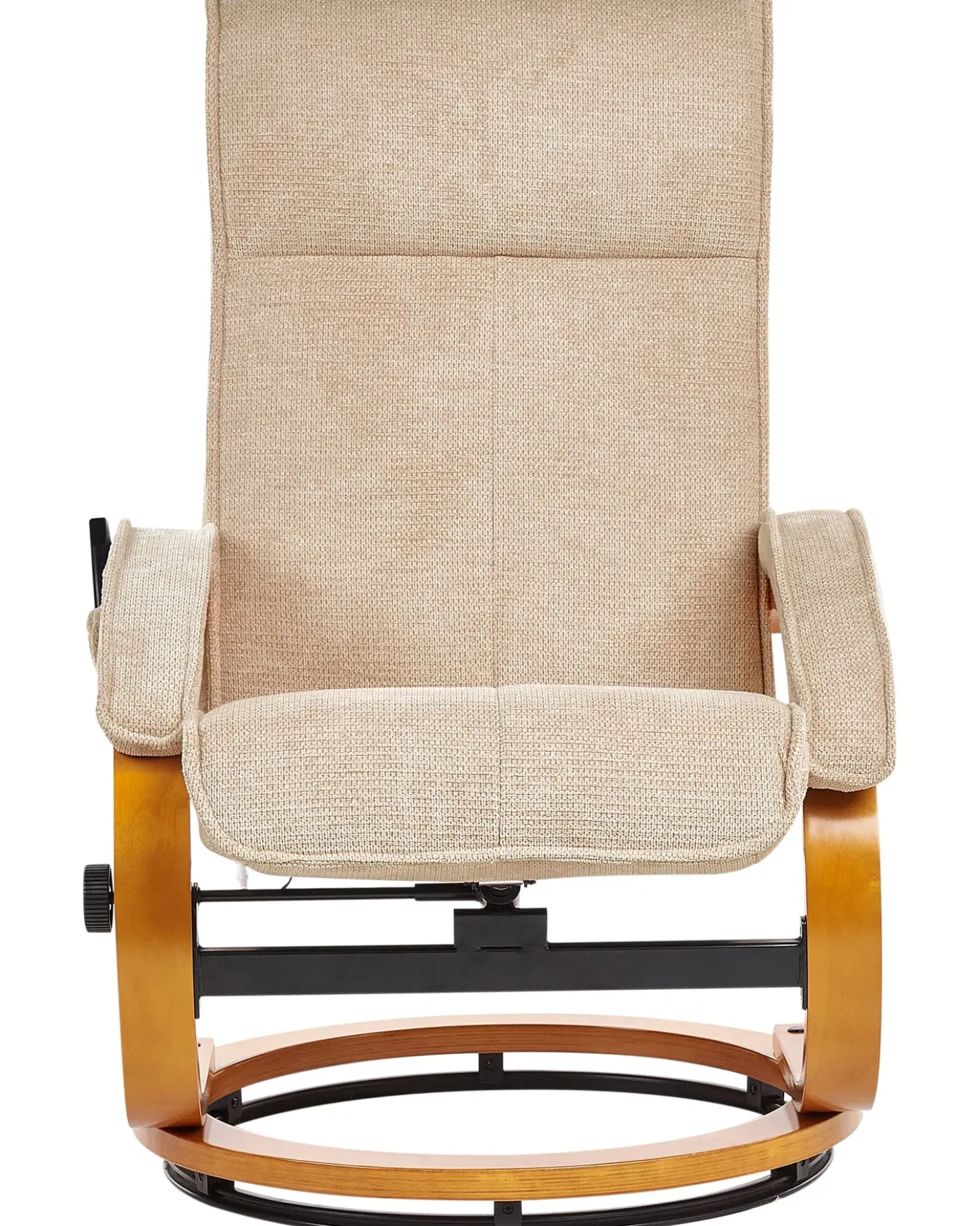 Poltrona massaggiante HERO con poggiapiedi Tessuto Beige