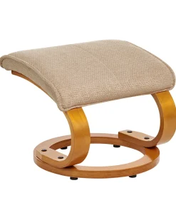 Poltrona massaggiante HERO con poggiapiedi Tessuto Beige