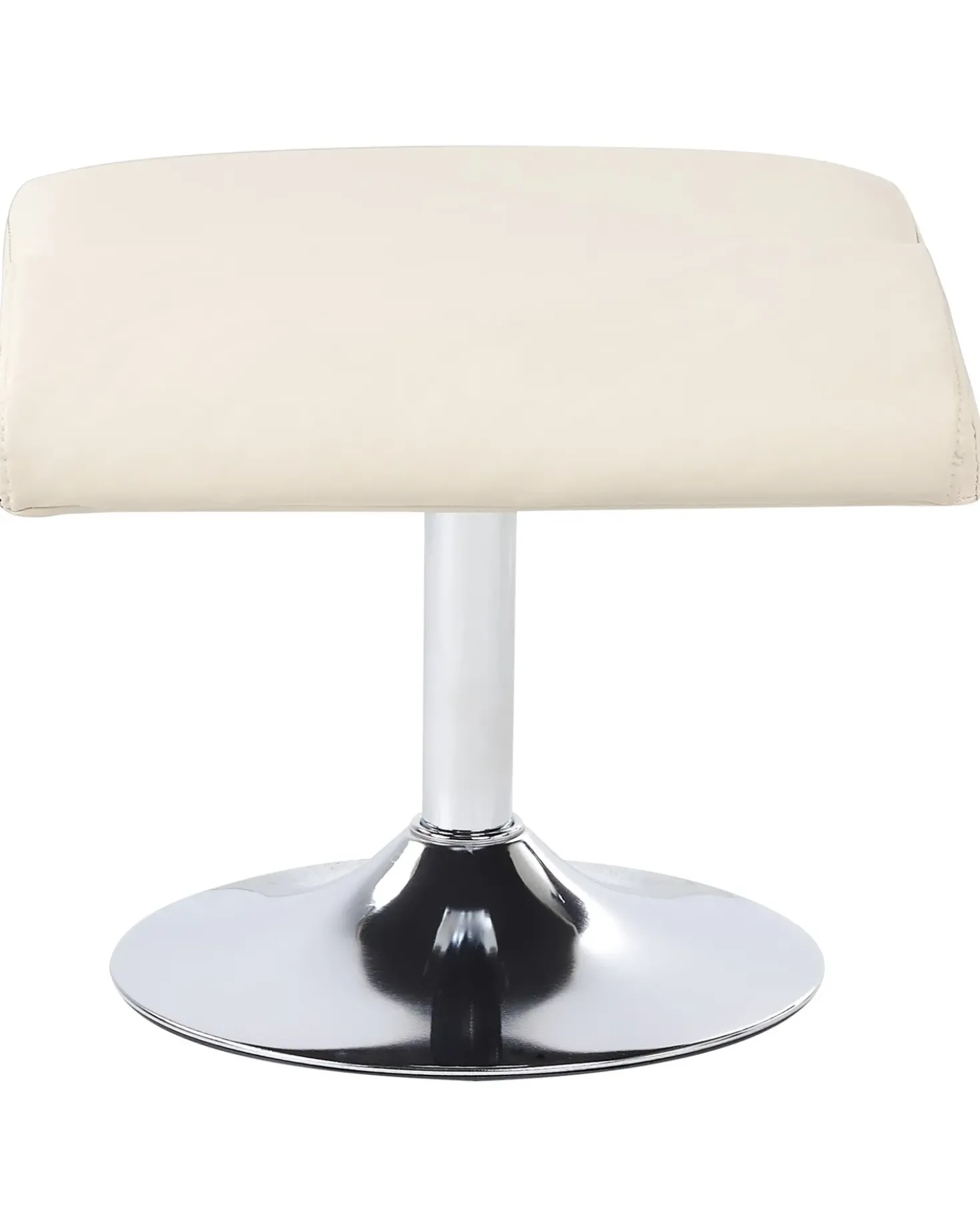 Poltrona massaggiante LEGEND con poggiapiedi Pelle sintetica Beige chiaro