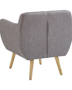Poltrona MELBY Tessuto Grigio chiaro