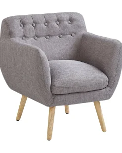 Poltrona MELBY Tessuto Grigio chiaro