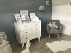 Poltrona MELBY Tessuto Grigio chiaro