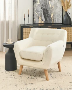 Poltrona MOTALA Tessuto Beige chiaro