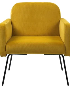 Poltrona NARKEN Velluto Senape