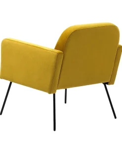Poltrona NARKEN Velluto Senape