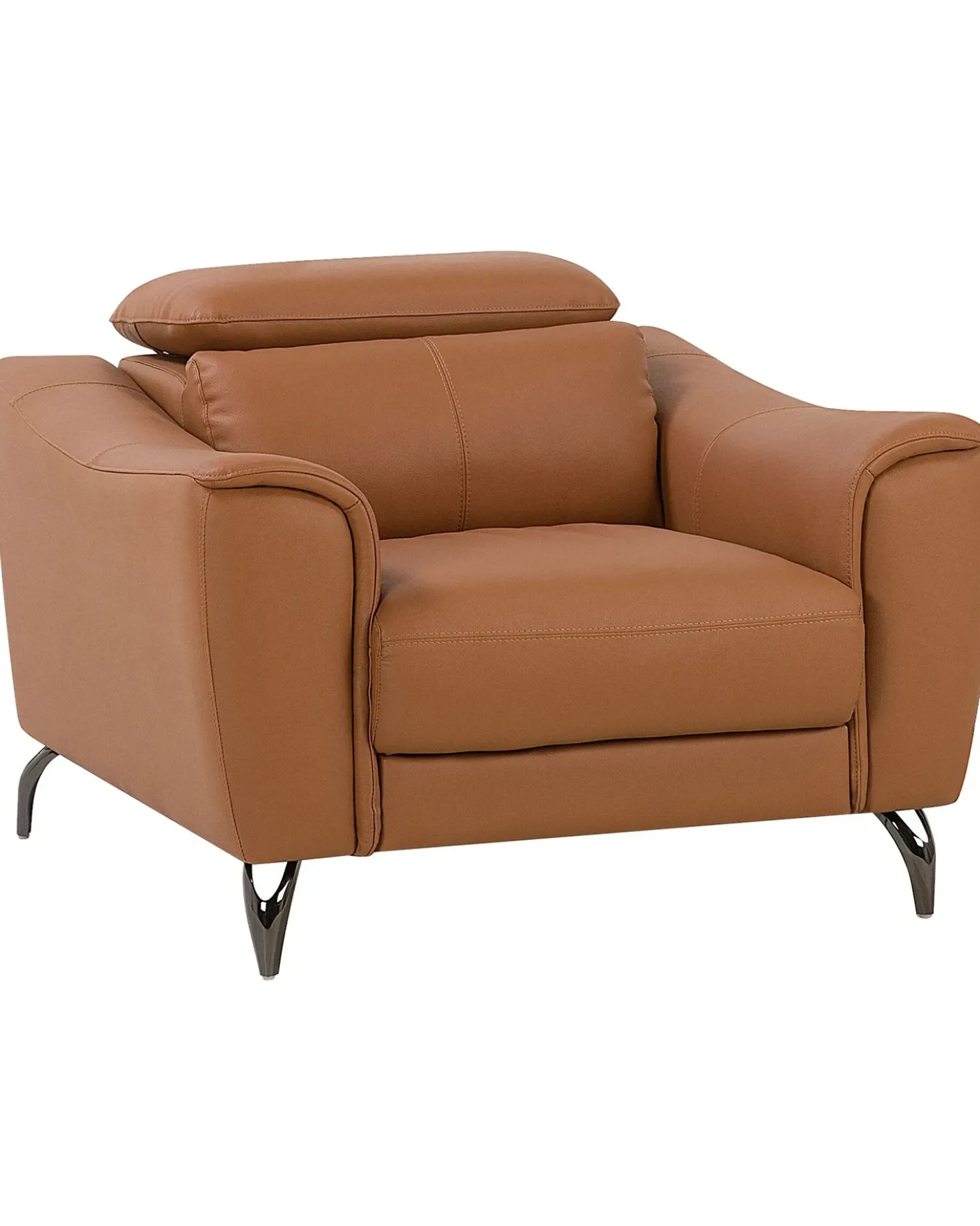 Poltrona NARWIK Pelle naturale Marrone