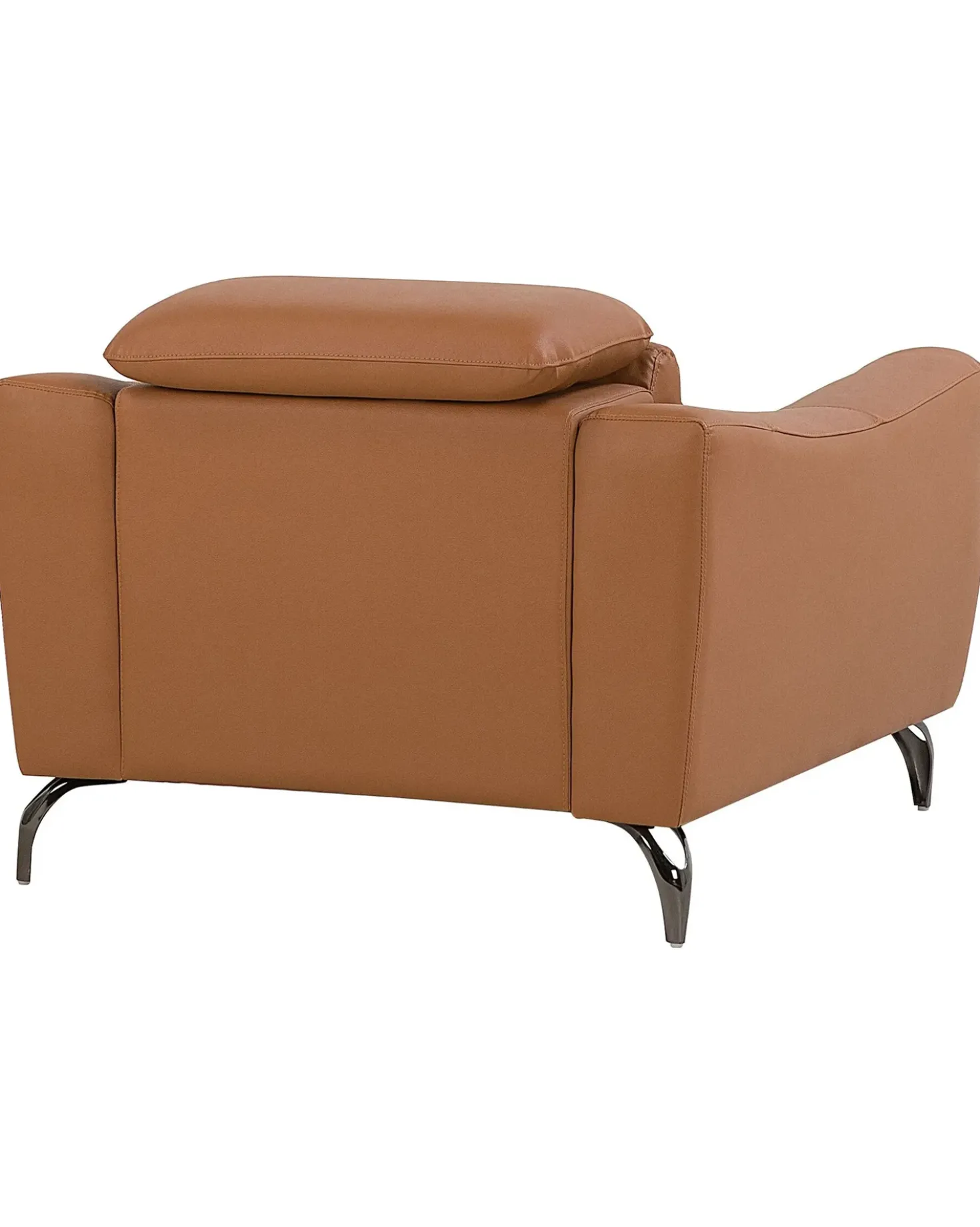 Poltrona NARWIK Pelle naturale Marrone