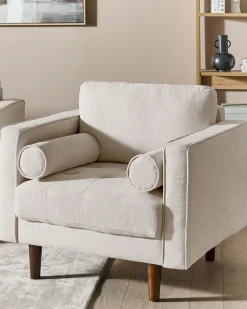 Poltrona NURMO Tessuto Beige chiaro