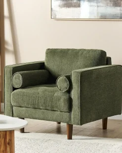Poltrona NURMO Tessuto Verde scuro