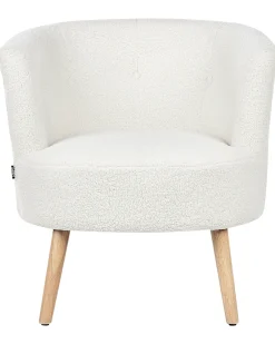 Poltrona ODENZEN Bouclé Bianco