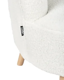 Poltrona ODENZEN Bouclé Bianco
