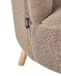 Poltrona ODENZEN Bouclé Marrone
