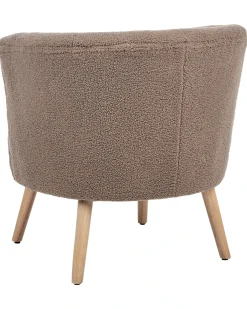 Poltrona ODENZEN Bouclé Marrone