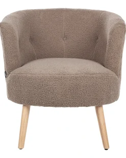 Poltrona ODENZEN Bouclé Marrone