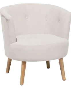 Poltrona ODENZEN Tessuto Bianco sporco