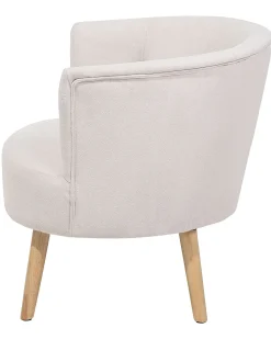 Poltrona ODENZEN Tessuto Bianco sporco