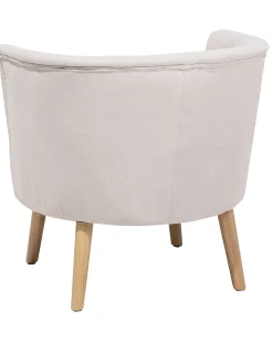 Poltrona ODENZEN Tessuto Bianco sporco