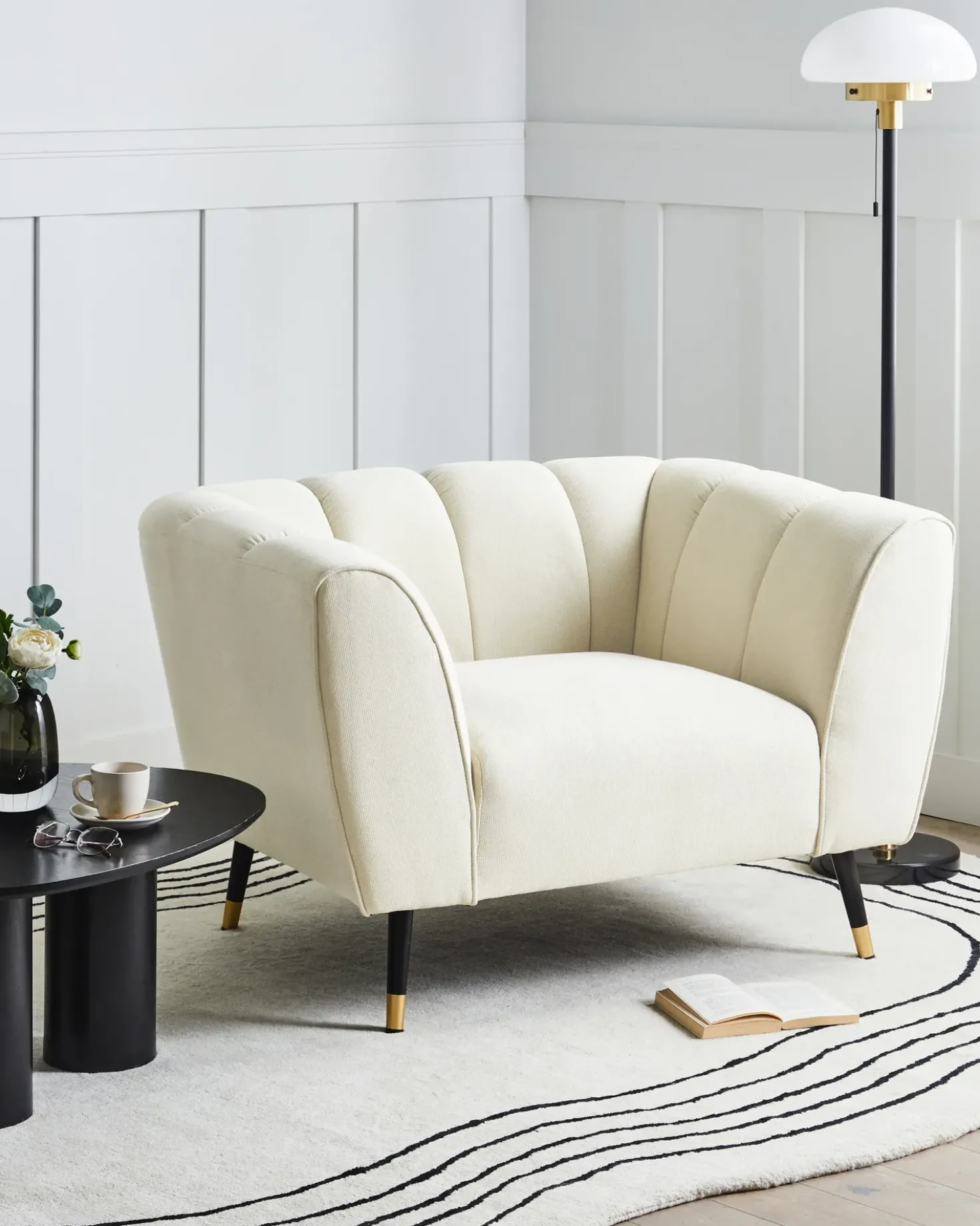 Poltrona ORSTA Tessuto Beige chiaro