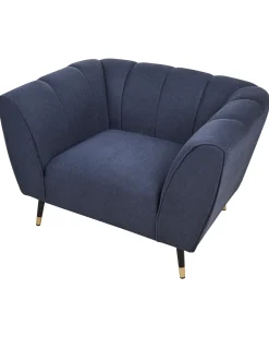 Poltrona ORSTA Tessuto Blu scuro