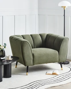 Poltrona ORSTA Tessuto Verde