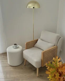 Poltrona ORUM Tessuto Beige chiaro