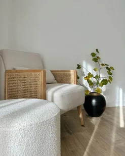 Poltrona ORUM Tessuto Beige chiaro