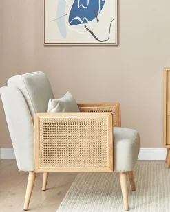 Poltrona ORUM Tessuto Beige chiaro