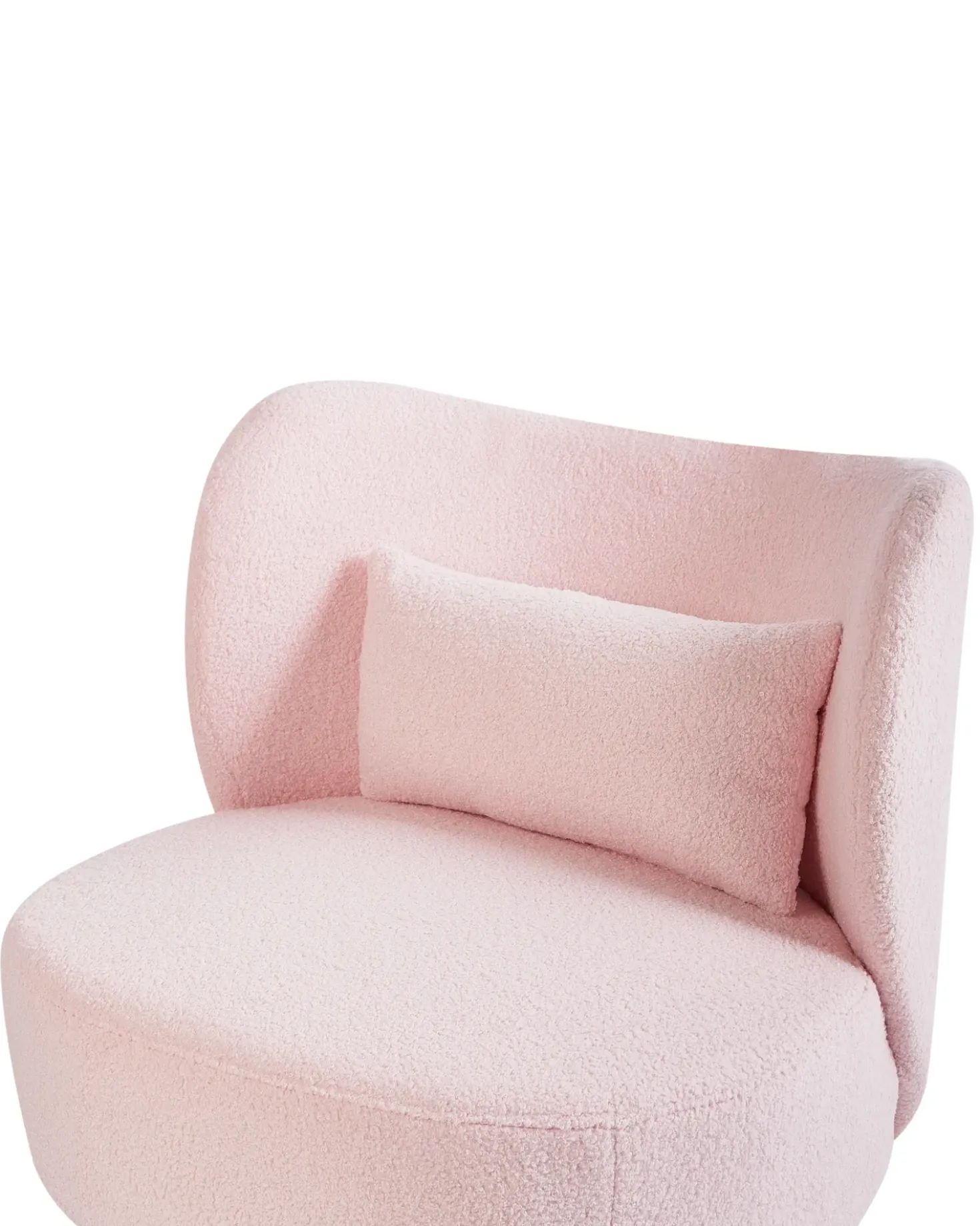 Poltrona OTSBY Bouclé Rosa pastello