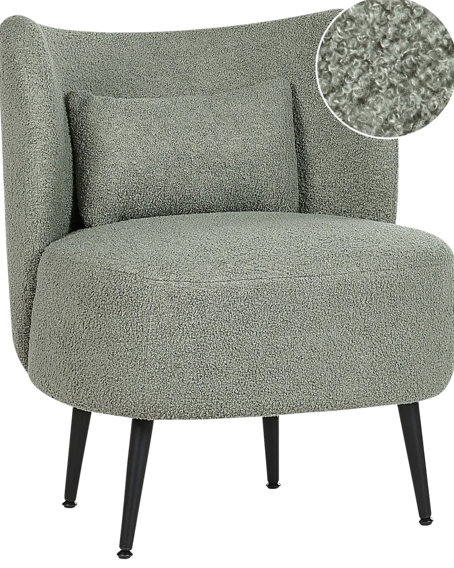 Poltrona OTSBY Bouclé Verde chiaro