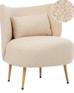 Poltrona OTSBY II con cuscino Bouclé Beige