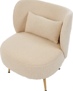 Poltrona OTSBY II con cuscino Bouclé Beige