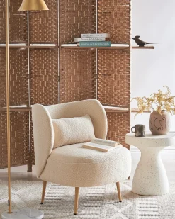 Poltrona OTSBY II con cuscino Bouclé Beige
